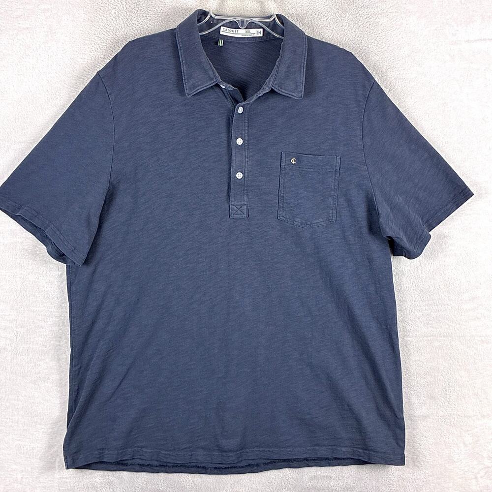 Criquet Polo Shirt Mens XXL Blue Preppy Classic Golf Tennis Outdoor Summer
